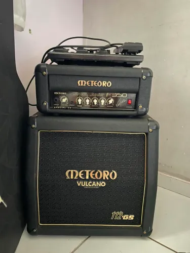 Meteoro Cabeçote Guitarra Space Jr Faiska F350+CAIXA 112 gs
