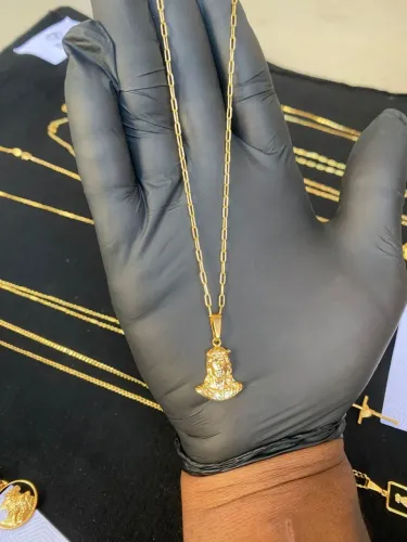 corrente promoção folheado a outo branco 18k