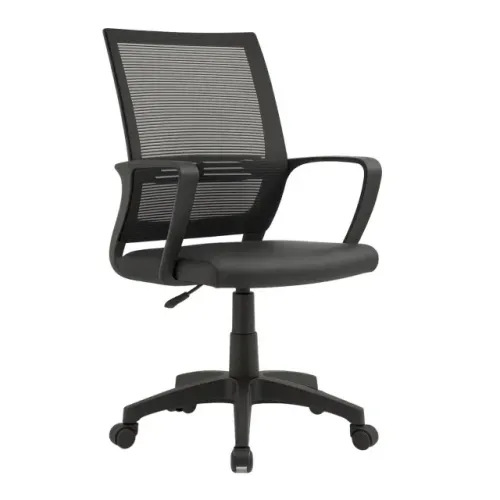 Cadeira Diretor Tela Maya Com Braços Ergonômica Conforto Executivo Preta - 34029