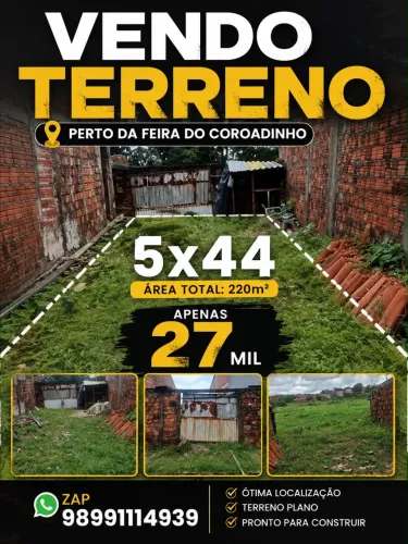 Terreno barato!! Coroadinho