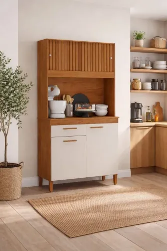 PROMOÇÃO: Armário de Cozinha de 90 cm Completo e Compacto - Pronta Entrega!