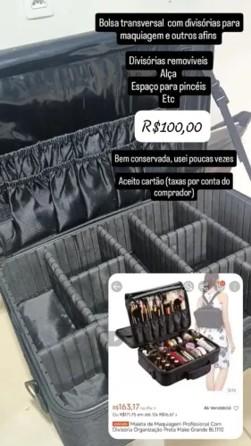 Bolsa para maquiadora