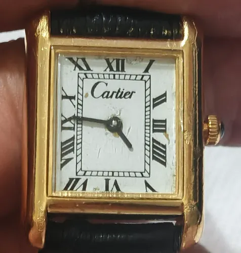 Relógio Cartier antigo a corda manual funcionando perfeitamente 