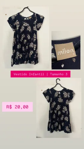 Vestidos Infantil | 3 ao 6 anos