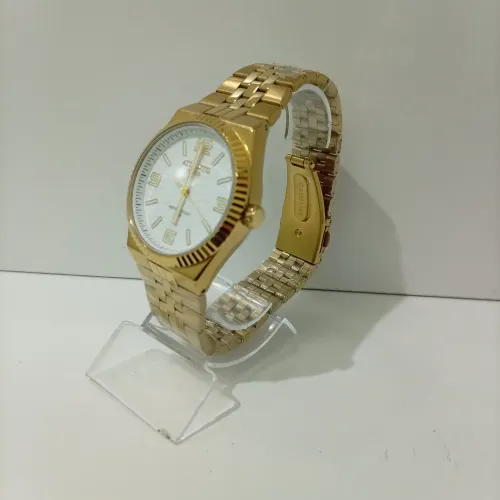 Relógio Atlantis analógico masculino em aço inox novo na caixa a prova dágua 