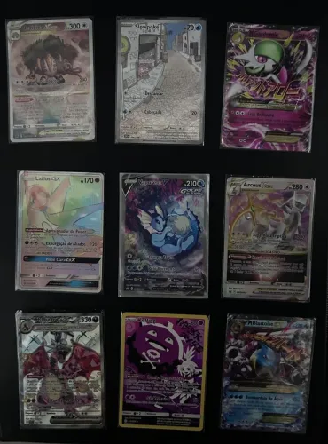 COLEÇÃO COMPLETA +40 CARTAS POKEMON ULTRA RARAS