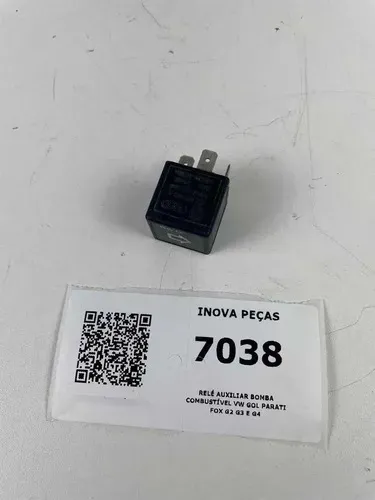 Relé Auxiliar Bomba Combustível Vw Gol Parati Fox G2 G3 E G4 Preto