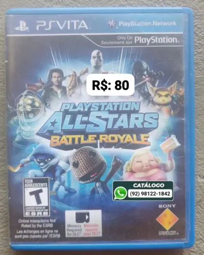 Playstation All-Stars Battle Royale = R$: 80
