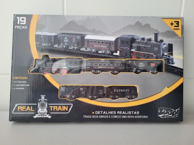 Super Trilho Real Train - Trem Elétrico de Brinquedo