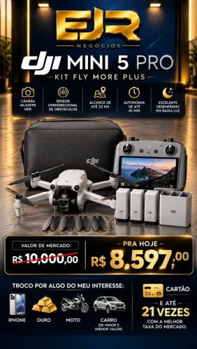 DRONE DJI MINI 5 pro kit fly more plus