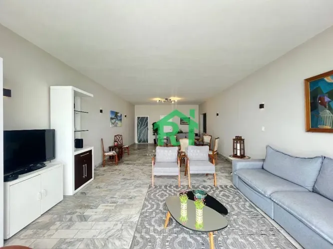 Apartamento frente mar com 4 quartos, 1 vaga à venda em Pitangueiras, Guarujá