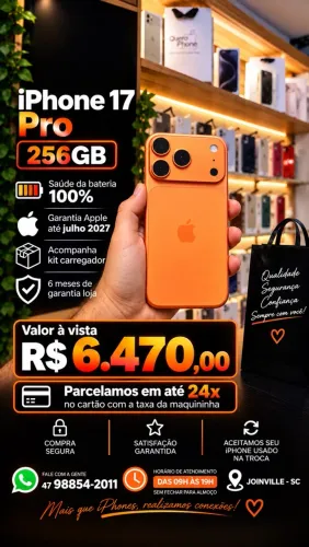 iPhone 17 pro 246gb- garantia Apple 