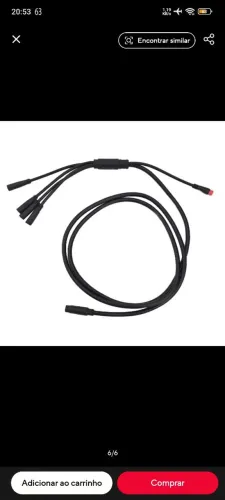 Chicote (Cabo) para Bicicleta elétrica