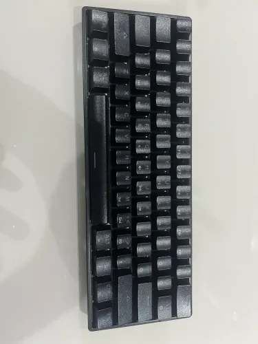 Teclado Mecânico Skyloong GK61, Gateron Yellow Switch, RGB USB-C, Preto