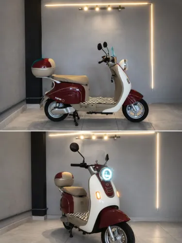 Scooter Elétrica Retrô cappuccino 1000W