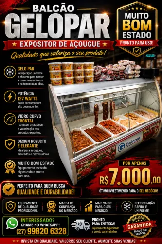 Balcão açougue Gelopar