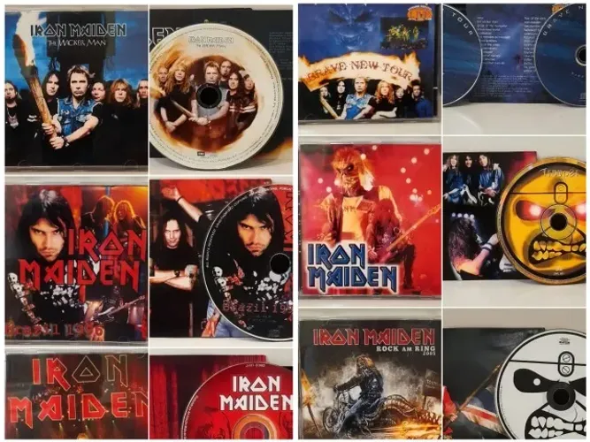 Iron Maiden - 47 Títulos com 63 Mídias - Coleção Particular Completa - Colecionadores