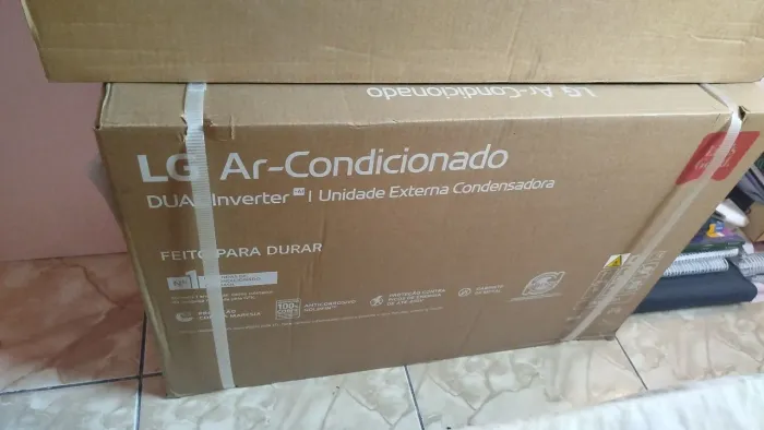 Ar condicionado split 12 mil BTUs 110v, LG, novo.