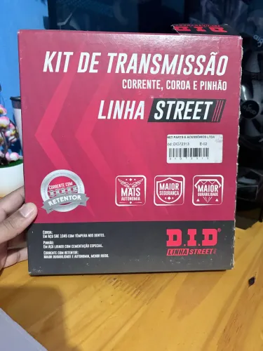 Kit relação FZ25 + pastilha de freio ano 2021