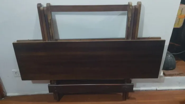 Mesa de jantar madeira dobrável