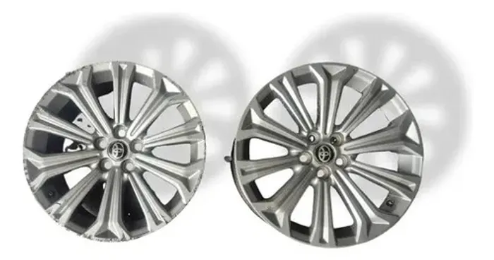 Par Roda Aro 17 5x100 Toyota Corolla 2019 2024 Prateado