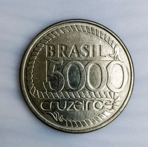 Moeda comemorativa de 5000 Cruzeiros,1992