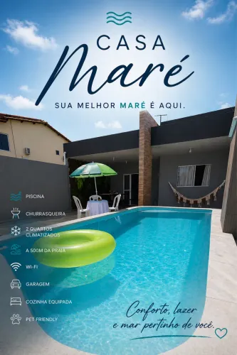 Casa para Aluguel Fixo a 500m da Praia - condomínio Sauacuhy