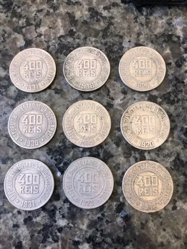 Moeda 400 Réis 1935 e outros anos (Lote)