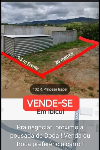 Terreno próximo a pousada de Doda.