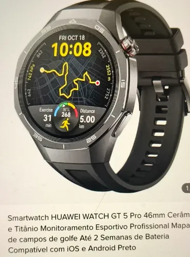 Descrição:vendo smart watcht gt5