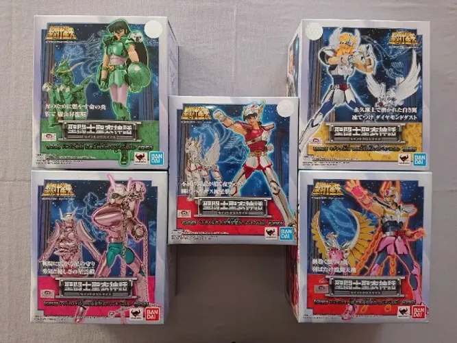 Coleção Saint Seiya 5 Cloth Myth V1 Revival Novo e Lacrado - Seiya Shiryu Hyoga Shun Ikki