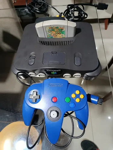 Nintendo 64 com cartucho Super Mario 64 original 