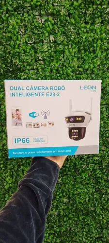 CAMERA ROBÔ INTELIGENTE 2 CAMERAS WIFI IP66 E28- 2