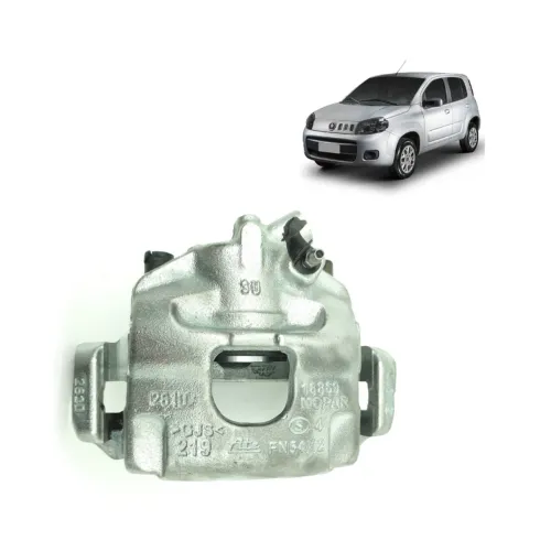 Pinça de Freio Fiat Uno Vivace Dianteira Esquerda 2015 a 2018 Disco Sólido Original