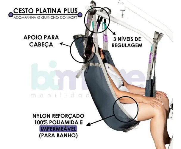 Elevador de transferência COMFORT para acamados