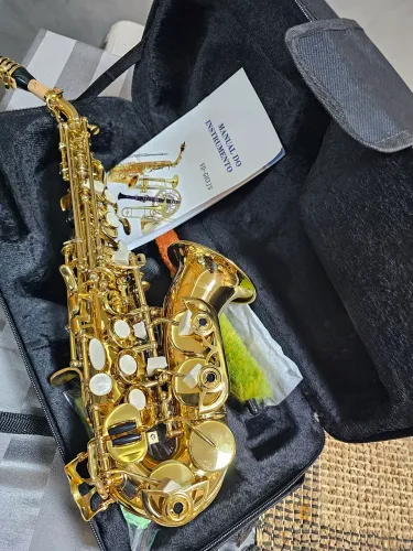 Sax Soprano Curvo Vedo Modelo: VD-GH3 JS. Novo