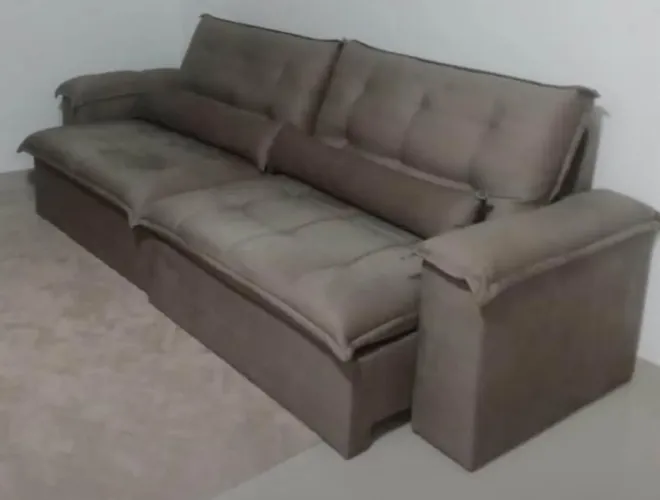 Sofá retrátil sem caixa 2.90m perfeito