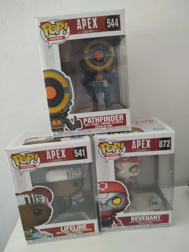 Funko Pop! Games: Apex Legends Revenant, Lifeline E Pathfinder