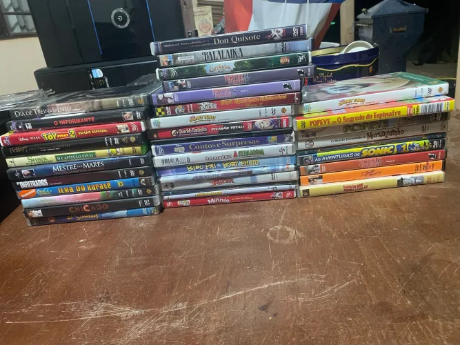Lote 60+ DVDs Filmes e Desenhos (Disney, Animes Raros e Clássicos)