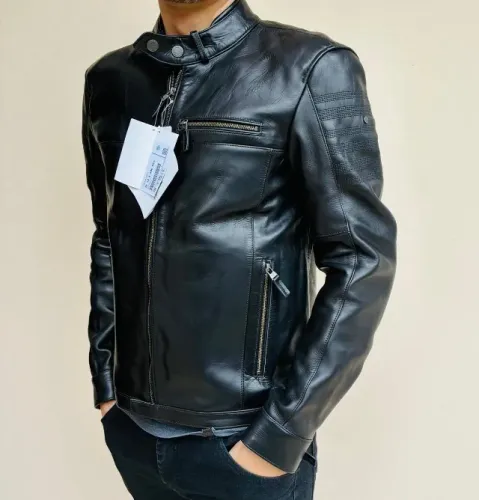 NOVO-Jaqueta BMW Motorrad WESTEND PRODUTO PREMIUM - Masculina - Couro - Preta - Tamanho 52