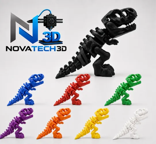 Brinquedo Dinossauro T-Rex Articulado 3D - Material ABS Ultra Resistente