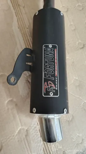 Escapamento Fortuna - Titan, Fan, Star 160. 2016 a 2024 - Mini Turbo