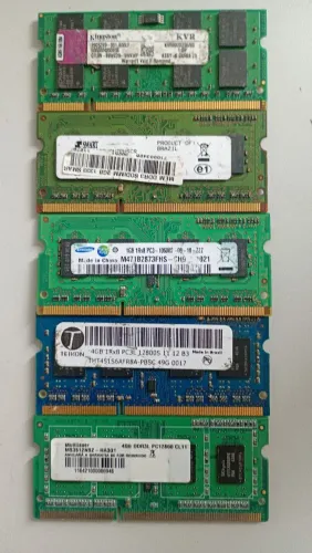 Lote Memória Ram de PC e Notebook