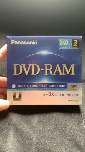 DVD-RAM 9,4GB Panasonic - Kit 3 Unidades Lacradas - Japão