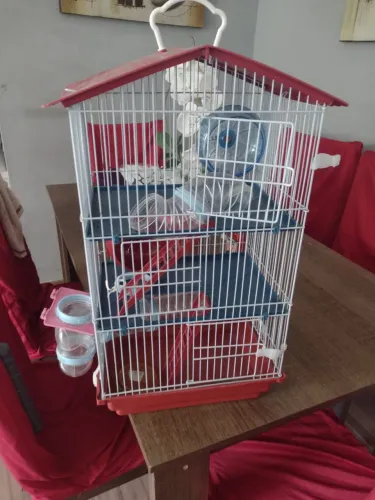 Gaiola de hamster triplex