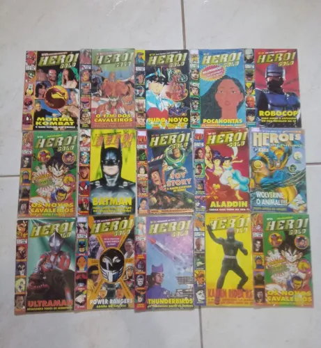 Lote de revistas Herói anos 90
