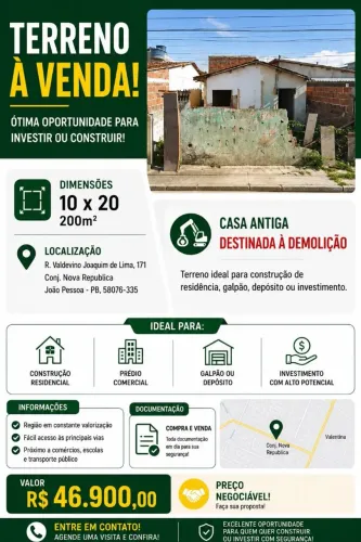 Terreno a venda 