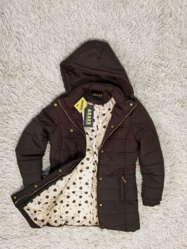 Casaco parka marrom NOVO!!! 