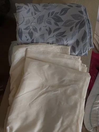Cortina jacquard cinza