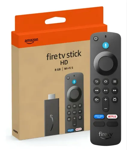 Fire Stick NOVO Última Geração com Controle Remoto de Voz Alexa Integrada